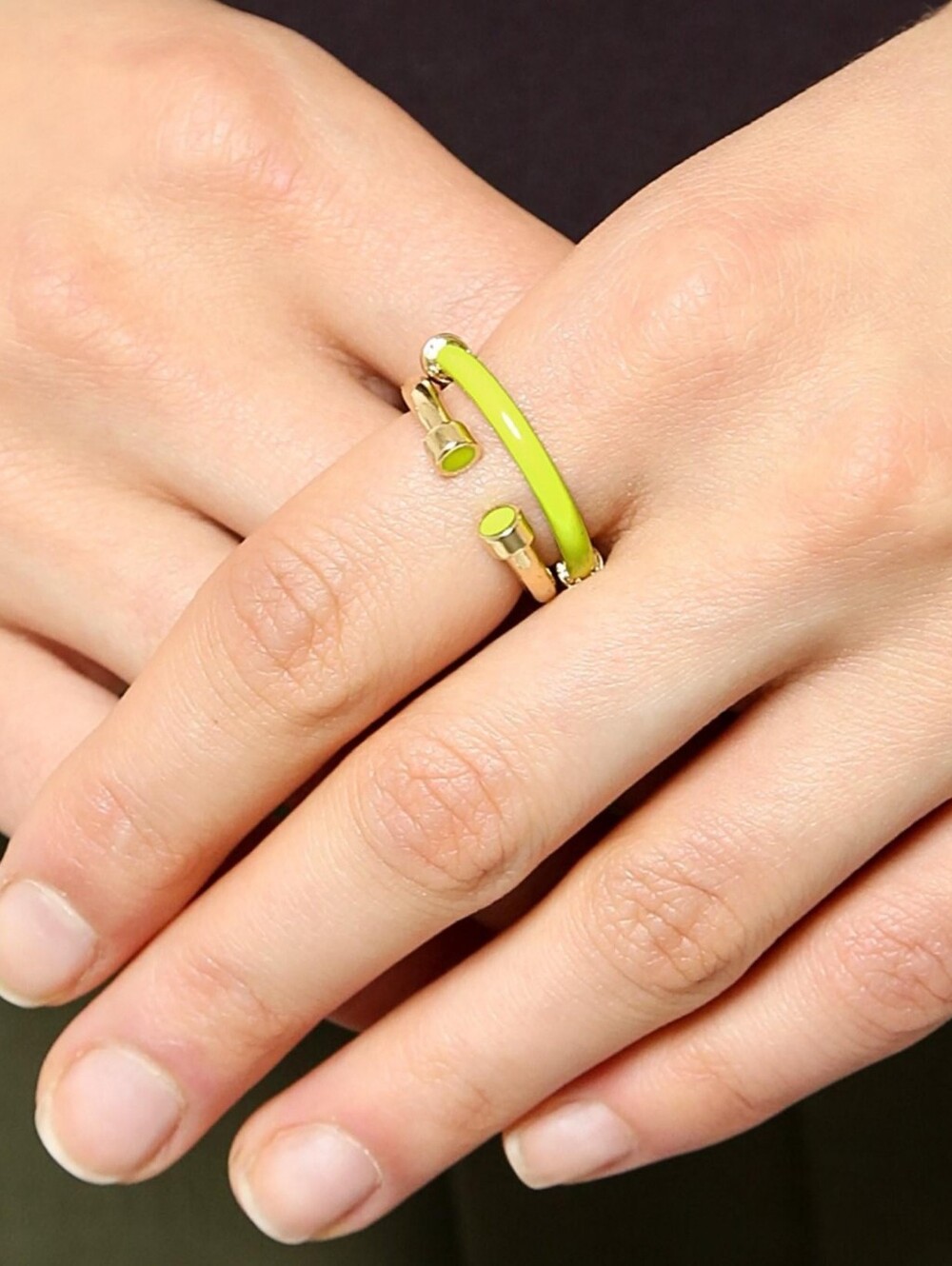 Marc by Marc Jacobs Hula Hoop Two-Tone Stacked Ring Set - Picture 4 of 4